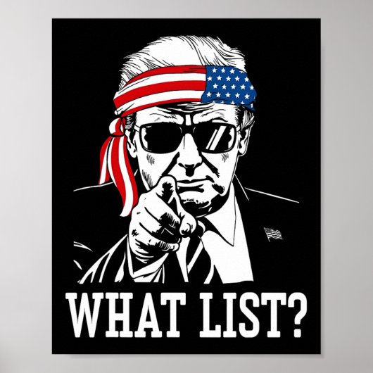 Grappige Trump Wat Lijst 2 Poster (Voorkant)
