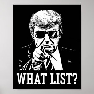 Grappige Trump Wat Lijst 4  Poster
