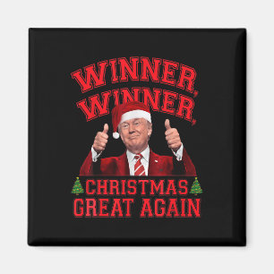 Grappige Trump Winnaar Kerst weer geweldig XM Magneet
