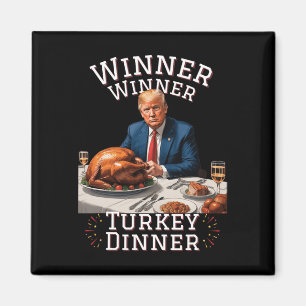 Grappige Trump Winnaar Turkije Diner Thanksgiving Magneet