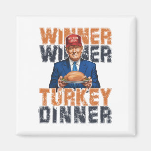 Grappige Trump Winnaar Turkije Diner Thanksgiving Magneet