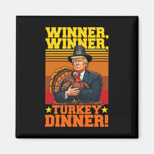 Grappige Trump Winnaar Turkije Diner Thanksgiving Magneet