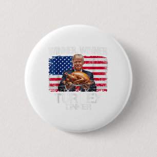 Grappige Trump Winnaar Turkije Diner Thanksgiving Ronde Button 5,7 Cm