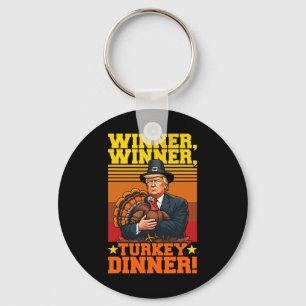 Grappige Trump Winnaar Turkije Diner Thanksgiving Sleutelhanger