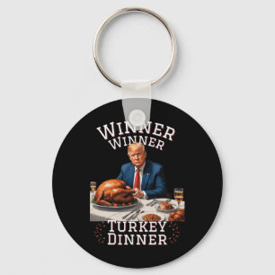 Grappige Trump Winnaar Turkije Diner Thanksgiving Sleutelhanger