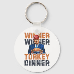 Grappige Trump Winnaar Turkije Diner Thanksgiving Sleutelhanger