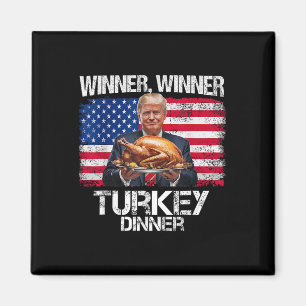 Grappige Trump Winnaar Winnaar Turkey Diner Thanks Magneet