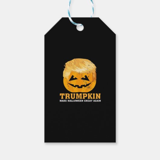 Grappige Trumpkin maken Halloween weer geweldig Cadeaulabel (Voorkant)