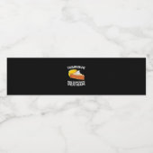 Grappige Trumpkin-taart maakt Thanksgiving weer ge Waterfles Etiket (Enkel label)