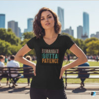 Grappige tshirts, recht uit geduld