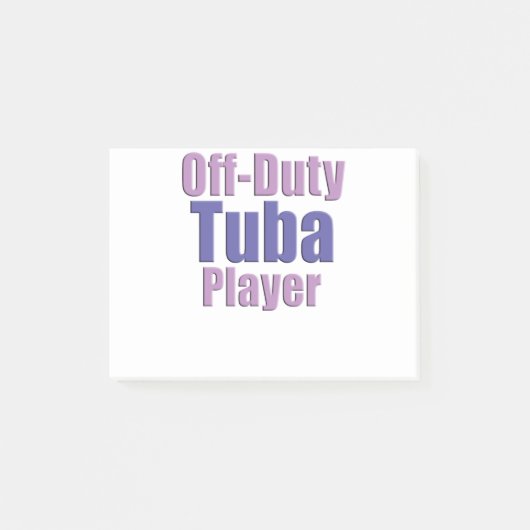 Grappige Tuba Post-it® Notes (Voorkant)