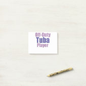 Grappige Tuba Post-it® Notes (Op bureau)
