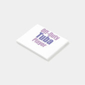 Grappige Tuba Post-it® Notes (Schuin)