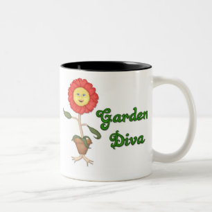 Grappige Tuin Diva Tweekleurige Koffiemok