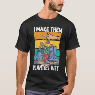 Grappige tuin ik nat mijn planten shirt Ik Maak Ze