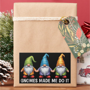 Grappige Tuinkabouters De Kabouters Deden Me Het D Rechthoekige Sticker