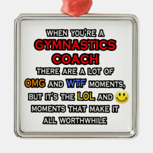 Grappige turncoach ... OMG WTF LOL Metalen Ornament