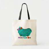 Grappige Turquoise Ram Chinees Jaar Zodiac Canvas  Tote Bag (Voorkant)