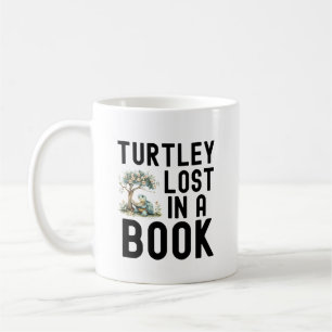 Grappige Turtle Book Lover lezen Quote Koffiemok