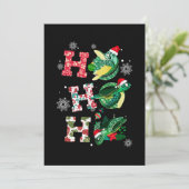 Grappige Turtle Kerstliefhebbers Feestdagenkaart (Staand voorkant)