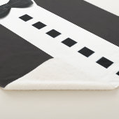 Grappige Tuxedo 🎩 Minimalistisch Elegant Sherpa Deken (3/4)