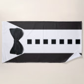 Grappige Tuxedo 🎩 Schattigee minimalistische eleg Strandlaken (Voorkant)
