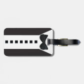 Grappige Tuxedo 🎩 Zwart Stropdas Formal Bagagelabel (Achterkant horizontaal)