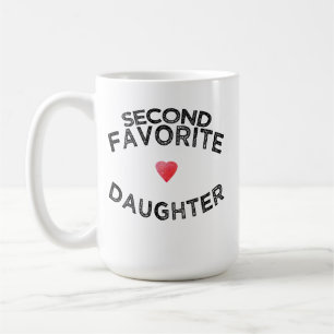 Grappige tweede fav dochter broer of zus rivalitei koffiemok