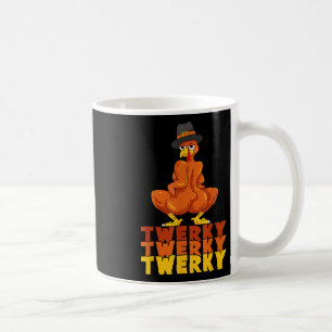 Grappige Twerky Turkey Butt Thanksgiving Dans Koffiemok