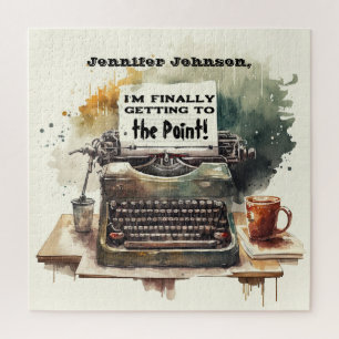 Grappige Typewriter Puzzel Legpuzzel