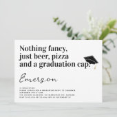 Grappige typografie Niets bijzonders Grad Feest Kaart (Staand voorkant)