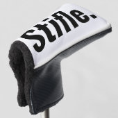 Grappige typografie sarcastisch citaat stifle wees golfheadcover (3/4 voorkant)