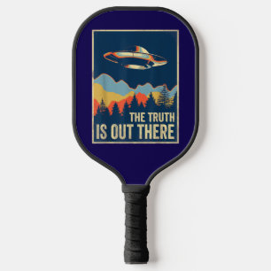 Grappige UFO De Waarheid Is Daar Samenzwering Pickleball Paddle