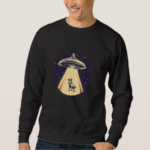 Grappige UFO die een ezel ontvoert voor Alien-kost Trui