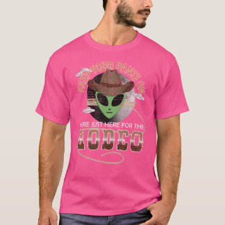 Grappige UFO-westernontvoering T-shirt