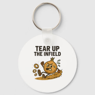 Grappige Ui Ringen Baseball Basis Infield Handscho Sleutelhanger