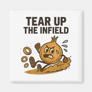 Grappige Ui Ringen Honkbal Basis Infield Handschoe Magneet