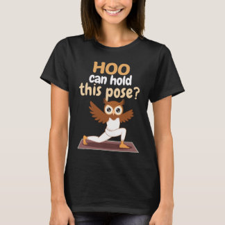 Grappige uil doet meditatie t-shirt