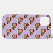 Grappige Uil Easter Egg Hunt Patroon Case-Mate iPhone Case (Achterkant (horizontaal))