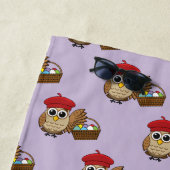 Grappige Uil Easter Egg Hunt Patroon Strandlaken (In situ)