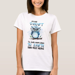 Grappige uil korte grap t-shirt