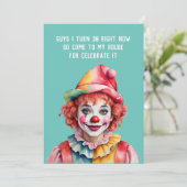 Grappige uitnodiging verjaardagsfeestje op 30th (Staand voorkant)