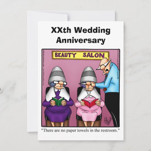 Grappige uitnodiging voor een jubileumfeestje (Voorkant)