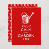 Grappige uitnodiging voor Garden Show, Garden Shop (Voorkant / Achterkant)