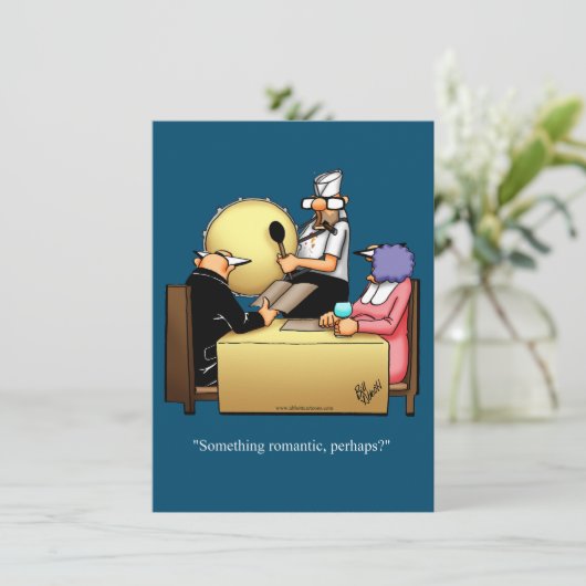 Grappige uitnodigingen voor een huwelijksjubileumf (Staand voorkant)