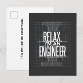 Grappige uitnodigingskaart met citaat voor ingenie uitnodiging briefkaart (Voorkant / Achterkant)