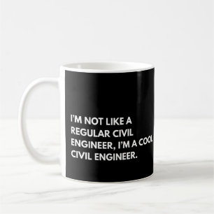 Grappige uitspraak civiel ingenieur koffiemok