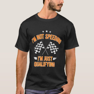 Grappige uitspraak niet te hard rijden, alleen kwa t-shirt