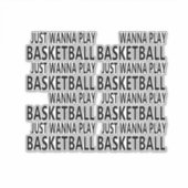 Grappige uitspraken over basketbalspeler sticker (Voorkant)