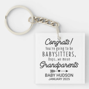 Grappige uitspraken voor grootouders-to-be sleutelhanger